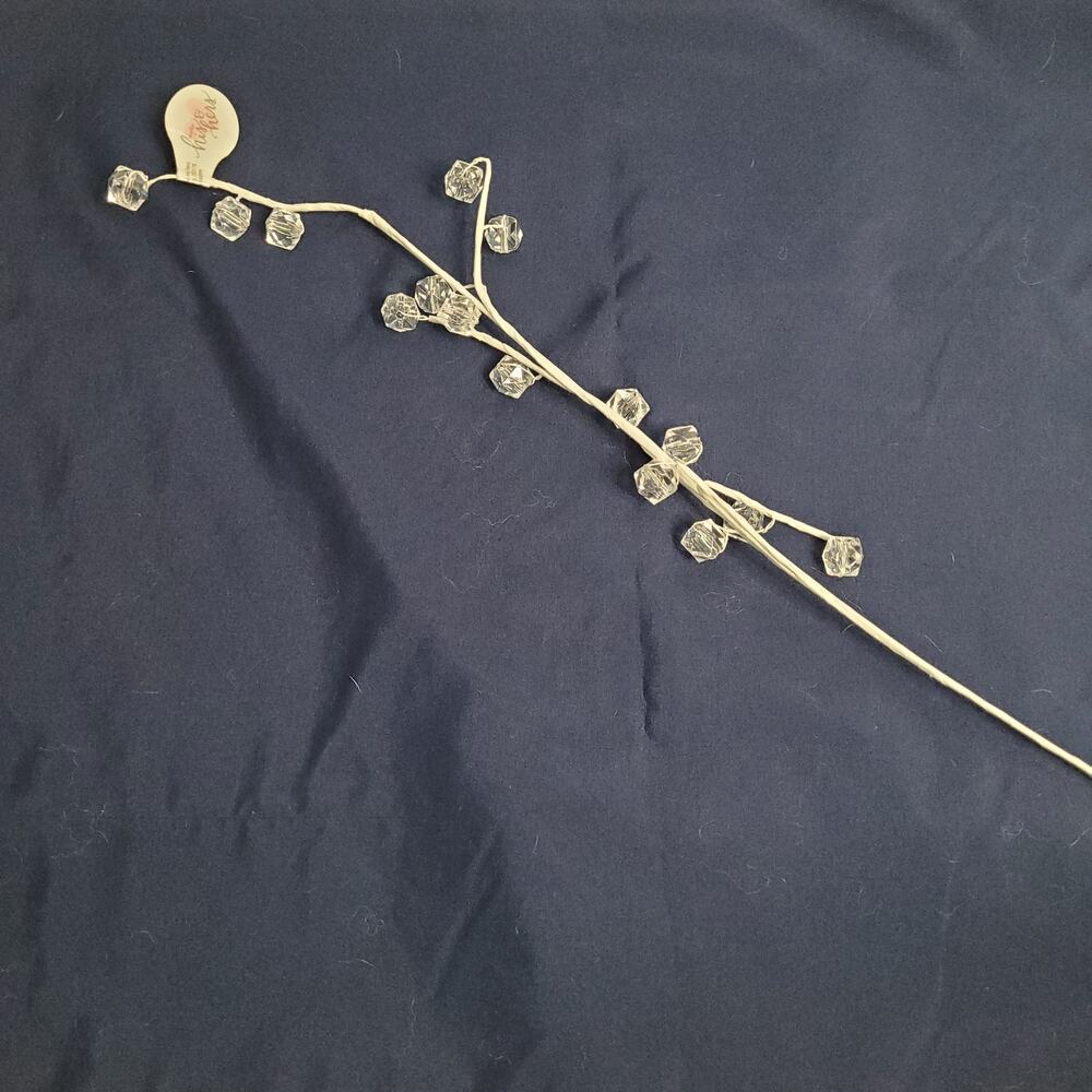 3 Crystal Blossom Decorative Branch Decor.